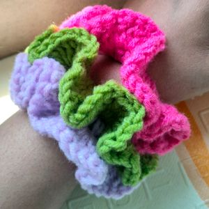 Handmade Crochet Scrunchies