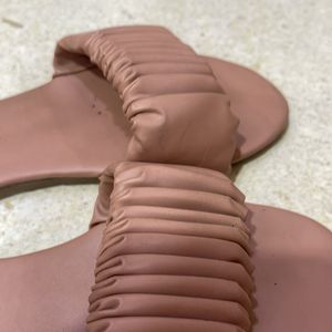 New Pink Slides Flats