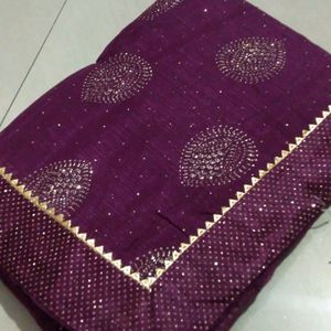 Saaree( Full Work On Saare)🔥✅.                                            Beautifully Full Worked Purple 💜 Saaree💓