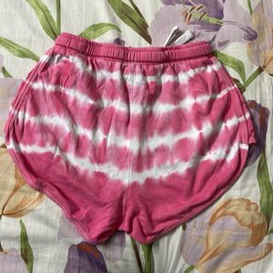 Rose Pink Smiley World Shorts