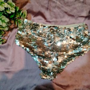 Silver Big Sequins Panty