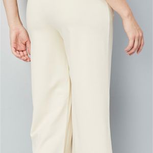 Women Solid Wide Leg Trousers