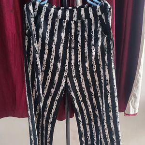 Lightweight Women's Black White Work Wear Trouser