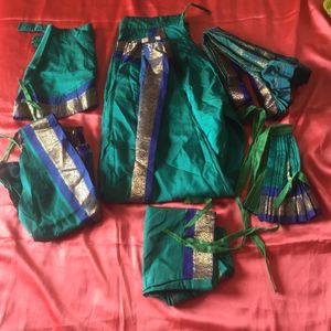 Bharatnatyam costume( 10-14 year old girls)