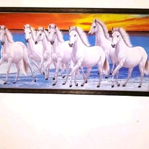 7 Horses Running Painting