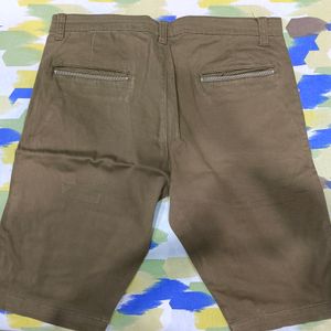 Dark Green Men Shorts