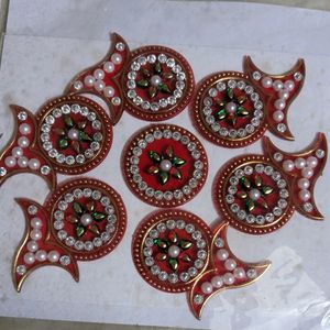 New Acrylic Rangoli -12 Piece