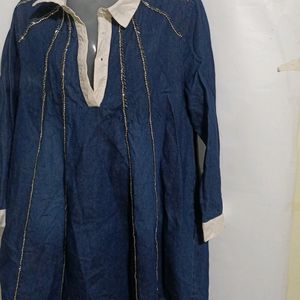 DENIM BAGGY DRESS