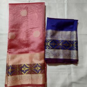 Pepar Silk Pink Color Saree