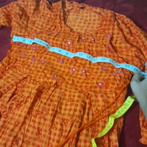 Orange Color Smooth Top With Side Threads