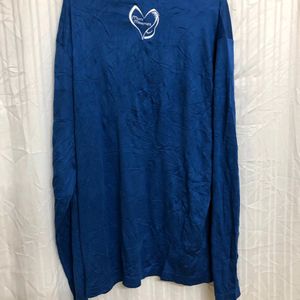 Sport-Tek Blue Long Sleeve Zip T Shirt