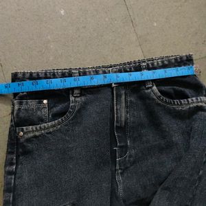 Damaged Style Grey Jeans