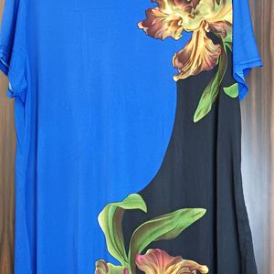 Blue Kaftan Baggy Tshirt