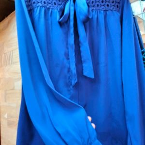 Blue Formal Top