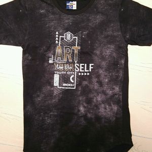 Printed Black T-shirt