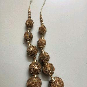 Golden Latkan For Lehenga/Blouse 5 Balls