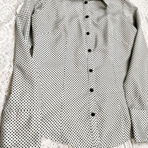 Trendy Polka Dots Satin Shirt