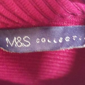 Formal maroon shirt from M&S collection