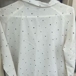 A Beautiful White Alphabet Print Shirt