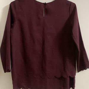 Dark Maroon Top