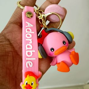 Adorable Duck Keychain