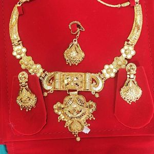 Gold Plated Necklace For Party Wear