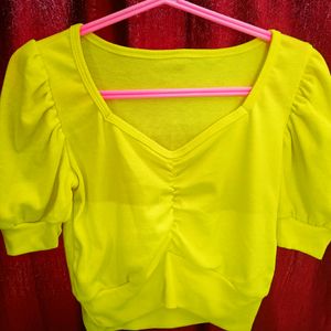 Neon Crop Top Freesize (32/34/36)