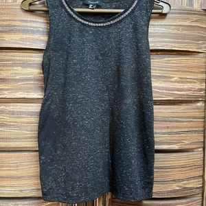 Grey Sleeveless Top