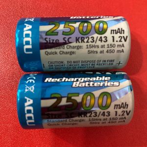 Rechargeable 2500 Mah NI MH Batteries