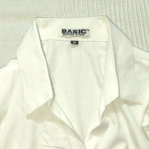 ♦️Plain White 👕 Shirt For Women's