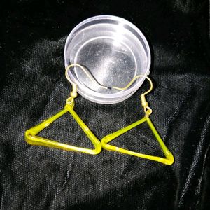 Mustard Glass Earrings