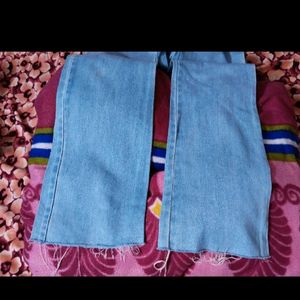 Straight Leg Denim Jeans