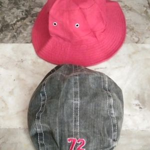 combo 2 cotton caps & hats size S