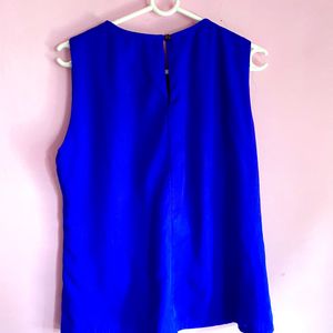 Blue Embellished Top