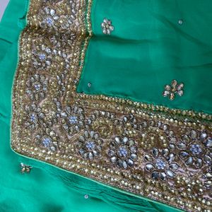 Sea Green Saree