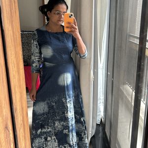 Denim Long Dress