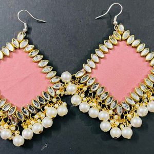 Fancy Party Wear Have Long Size Earrings All' Colo