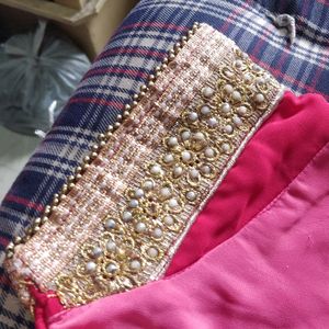 ComboDimond saree With Designer Blouse