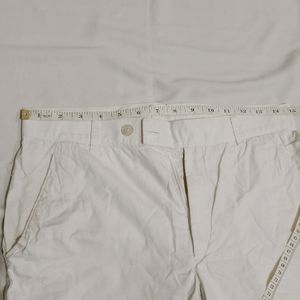 White Cotton Women's Pant