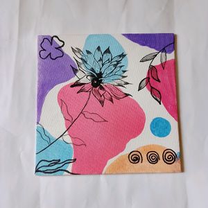 Boho Style Acrylic Canvas Painting Board(HANDMADE)