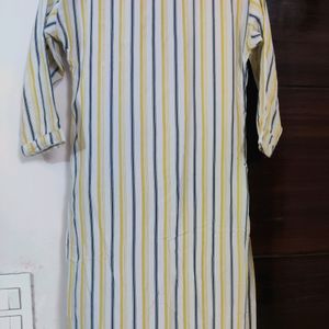 Striped Embellished Kurta