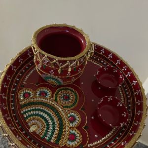 Handmade Pooja Thali For Festival