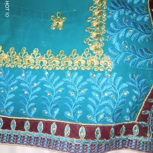 Embroidery Work Georgette Saree