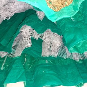 Semi-Heavy Unused Lehenga With Golden Border