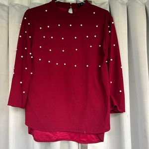 Pearl Design Maroon Top