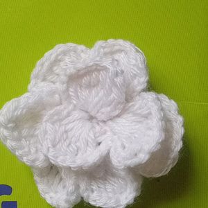 Woolen White Flower