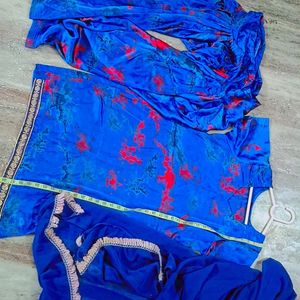 Patiala Suit Blue Unused