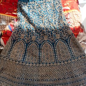 Blue Wedding Lehenga