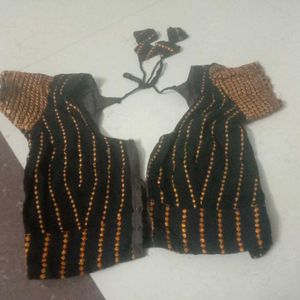 Black Chikan Wark Blouse