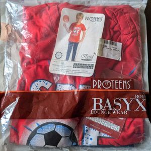 PROTEENS Boys Printed Cotton Blend Kids Nightwear